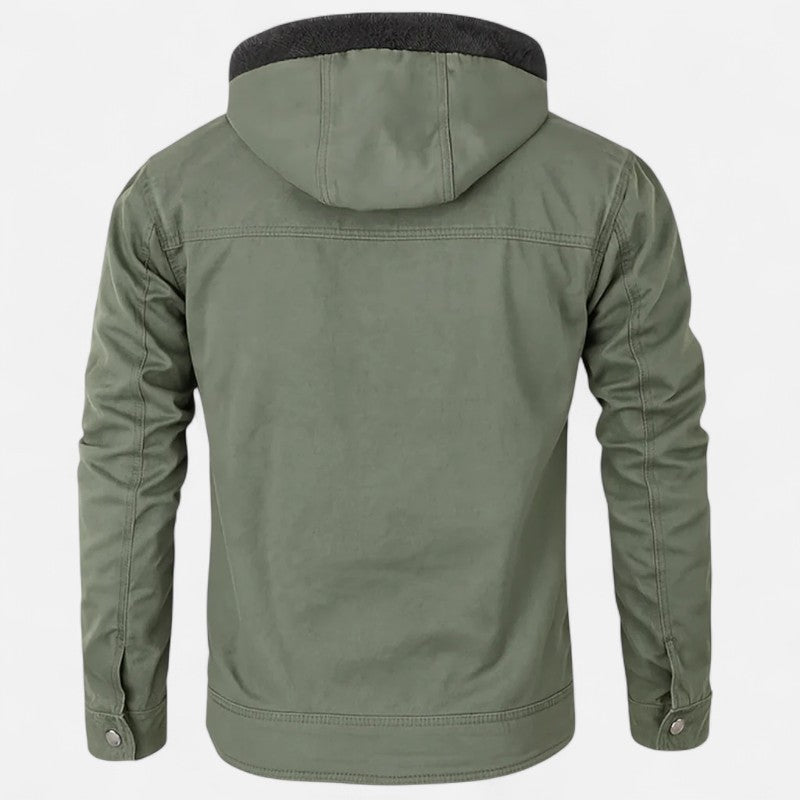 Ariste | Veste pour homme avec capuche et fermeture éclair – élégante et polyvalente
