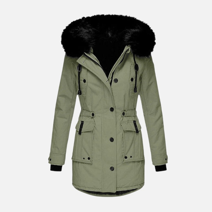 Ariste | Veste Matelassée Imperméable avec Capuche pour Femmes