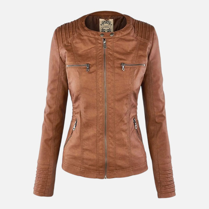Ariste | Veste en Cuir avec Capuche