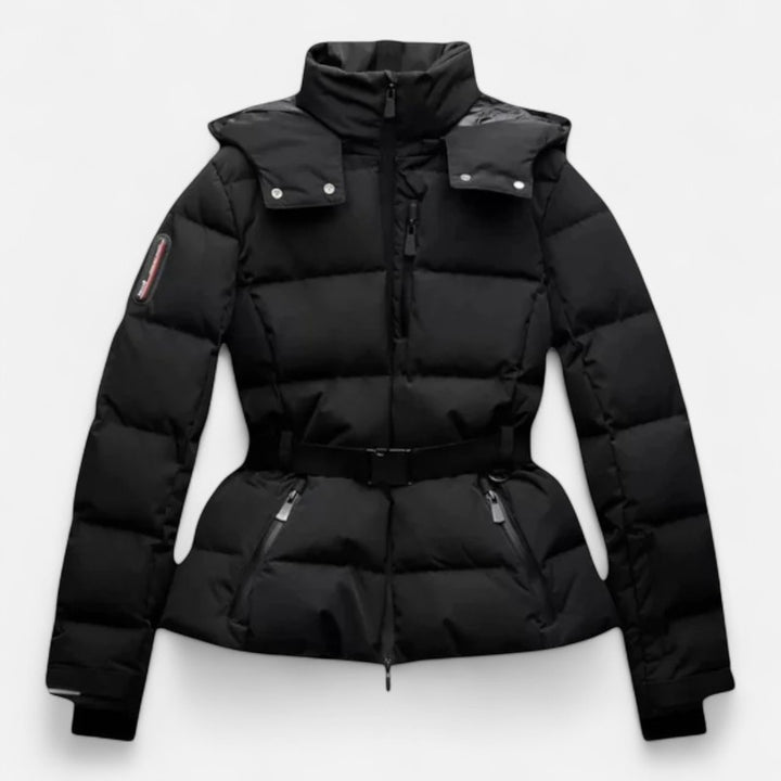 Ariste | Doudoune à ceinture imperméable pour femme