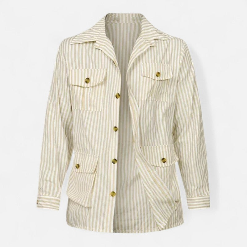 Ariste | Veste à Rayures pour Homme – Look Lin Italien Premium