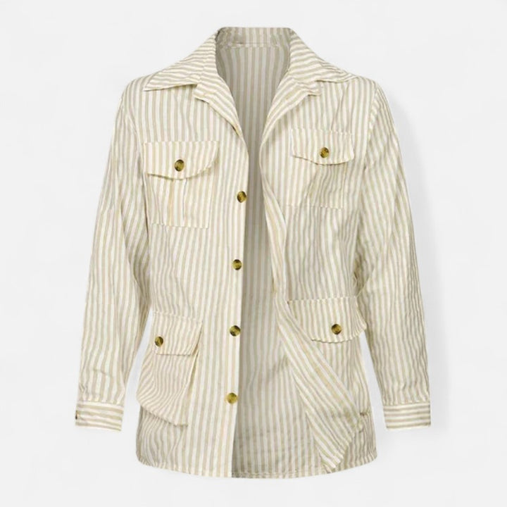 Ariste | Veste à Rayures pour Homme – Look Lin Italien Premium
