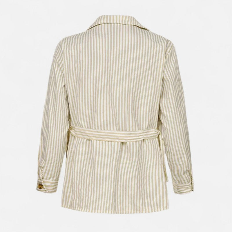Ariste | Veste à Rayures pour Homme – Look Lin Italien Premium