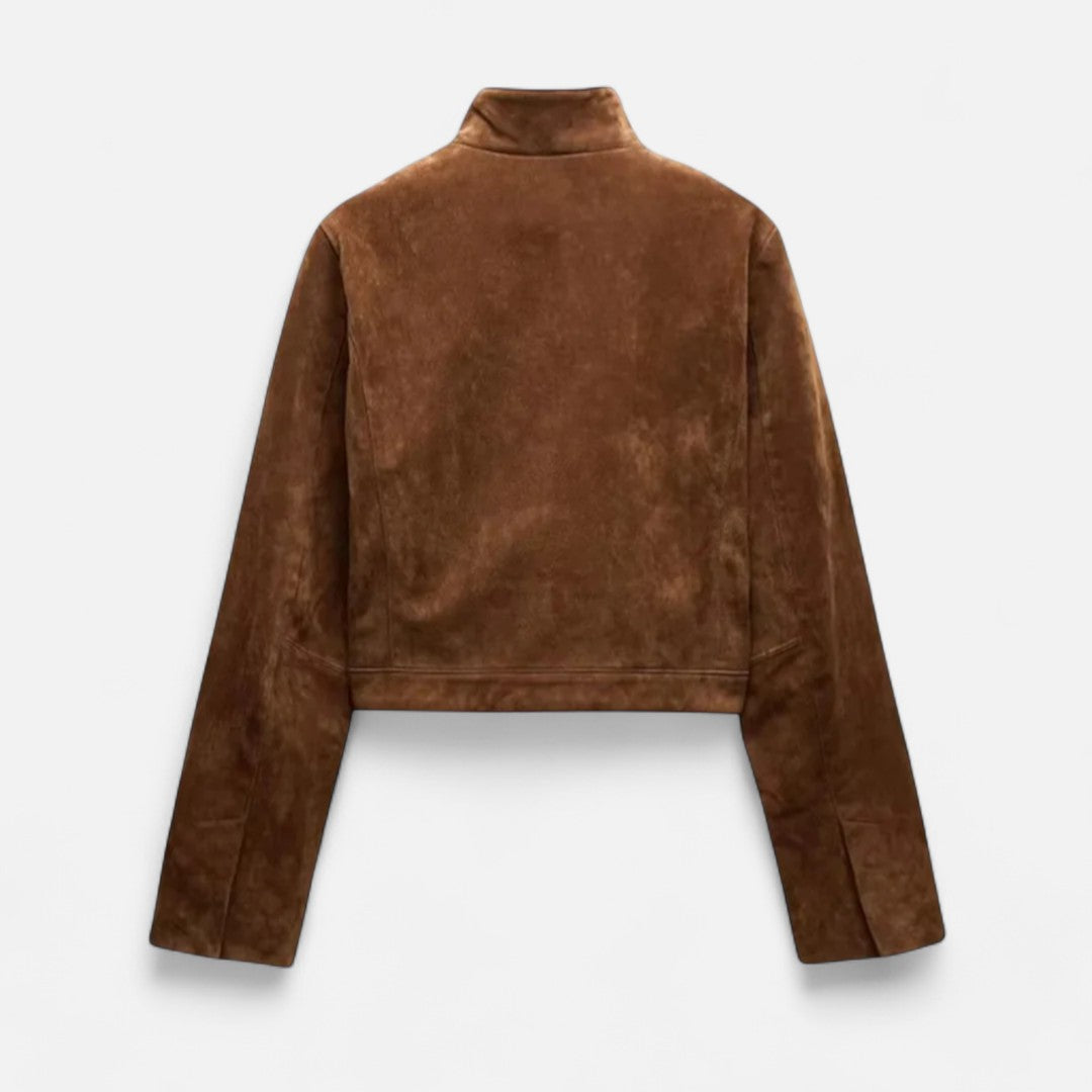 Ariste | Veste à col montant en daim