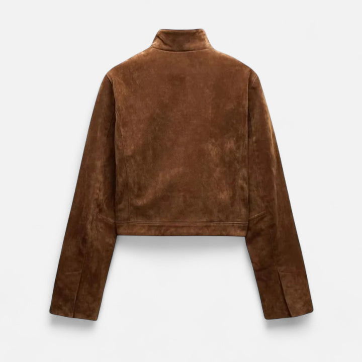 Ariste | Veste à col montant en daim