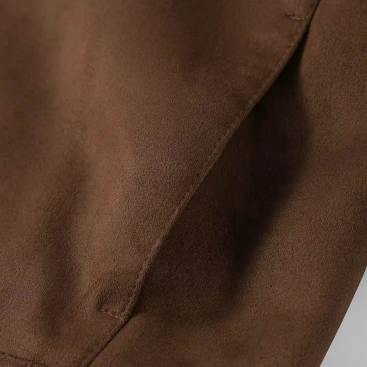 Ariste | Veste à col montant en daim