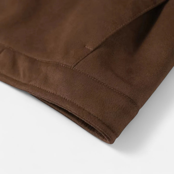 Ariste | Veste à col montant en daim