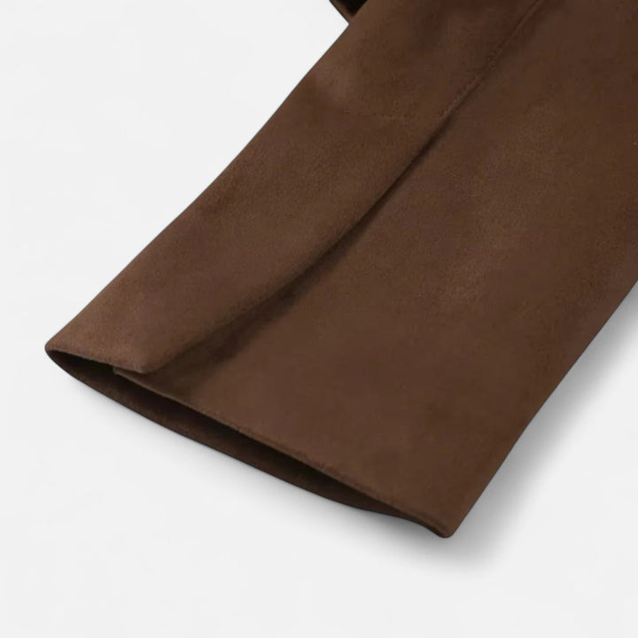 Ariste | Veste à col montant en daim