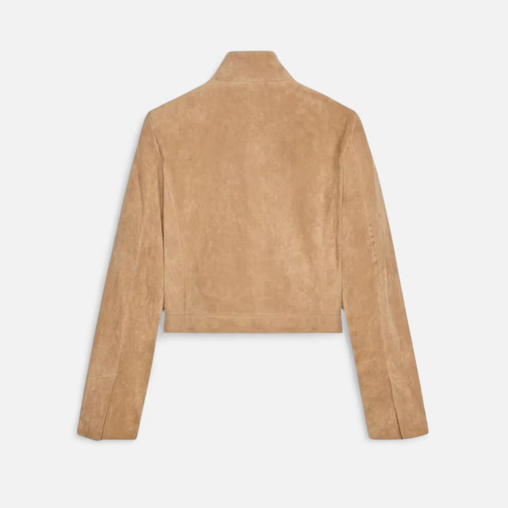 Ariste | Veste à col montant en daim