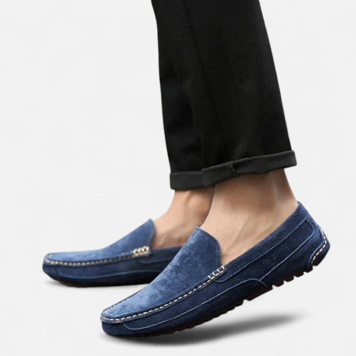 Ariste | Mocassins de luxe décontractés en cuir suédé pour homme