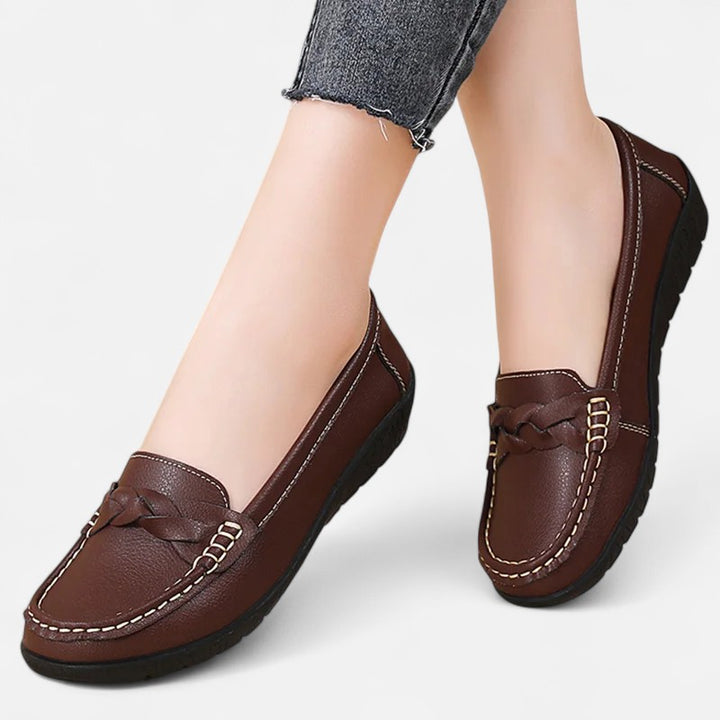 Ariste | Chaussures à enfiler en cuir souple pour femme