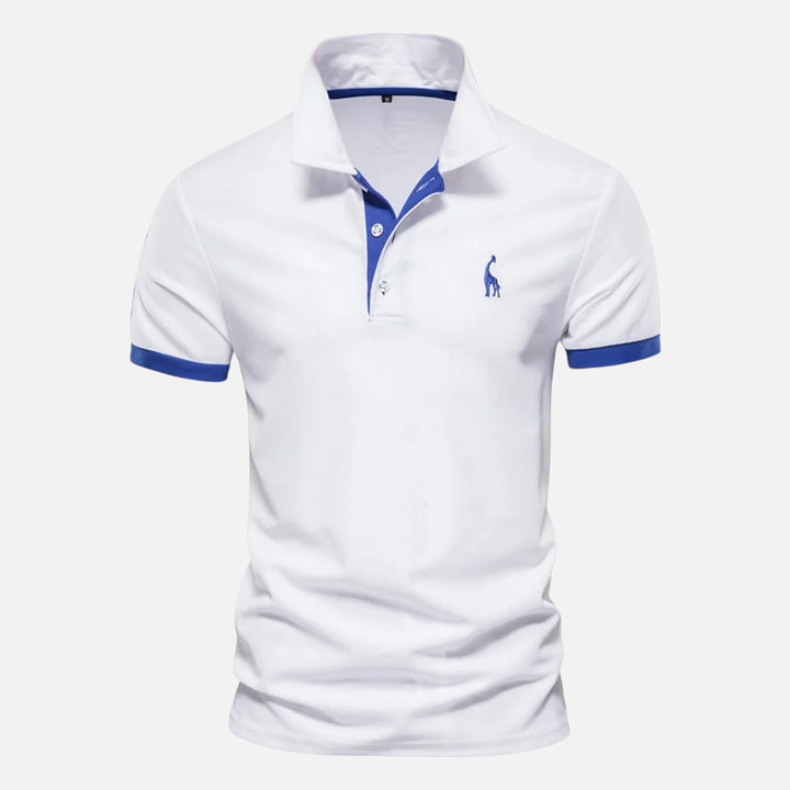Ariste | Polo décontracté à manches courtes avec broderie de qualité pour homme