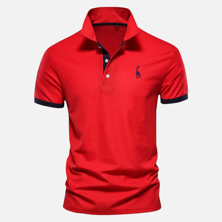 Ariste | Polo décontracté à manches courtes avec broderie de qualité pour homme