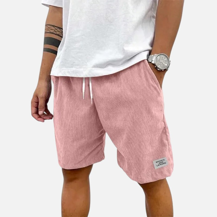 Ariste | Short décontracté en velours côtelé à taille élastique pour homme