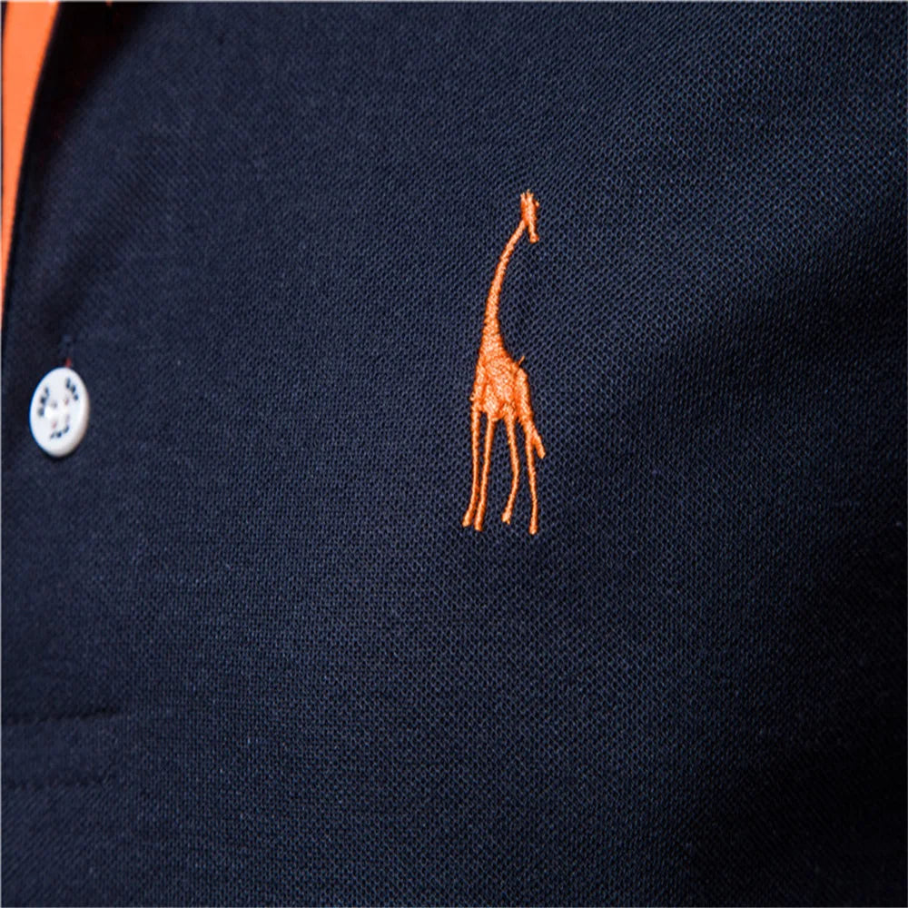 Ariste | Polo décontracté à manches courtes avec broderie de qualité pour homme