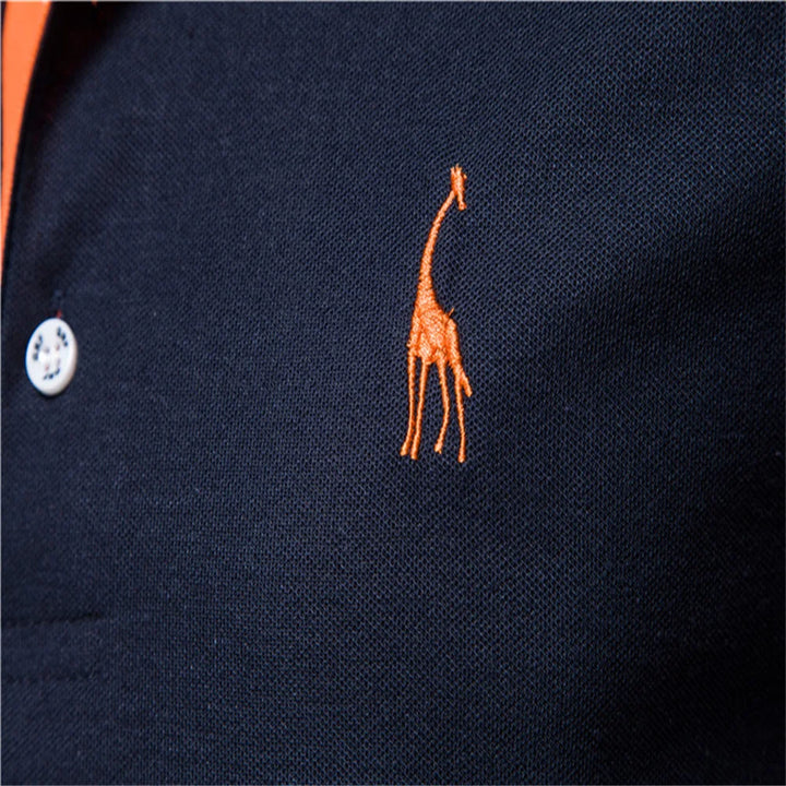 Ariste | Polo décontracté à manches courtes avec broderie de qualité pour homme