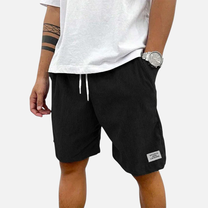 Ariste | Short décontracté en velours côtelé à taille élastique pour homme