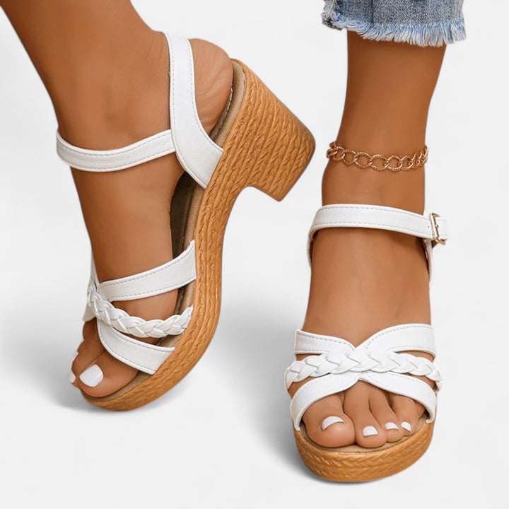 Ariste | Sandales à talons hauts tressés pour femmes