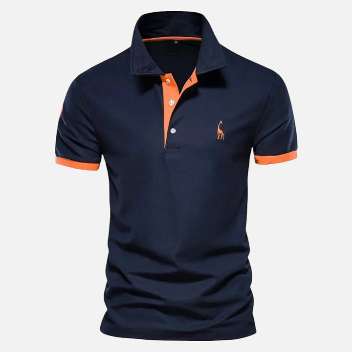 Ariste | Polo décontracté à manches courtes avec broderie de qualité pour homme