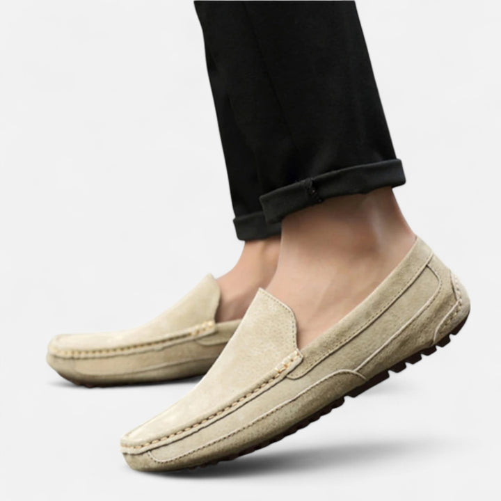 Ariste | Mocassins de luxe décontractés en cuir suédé pour homme