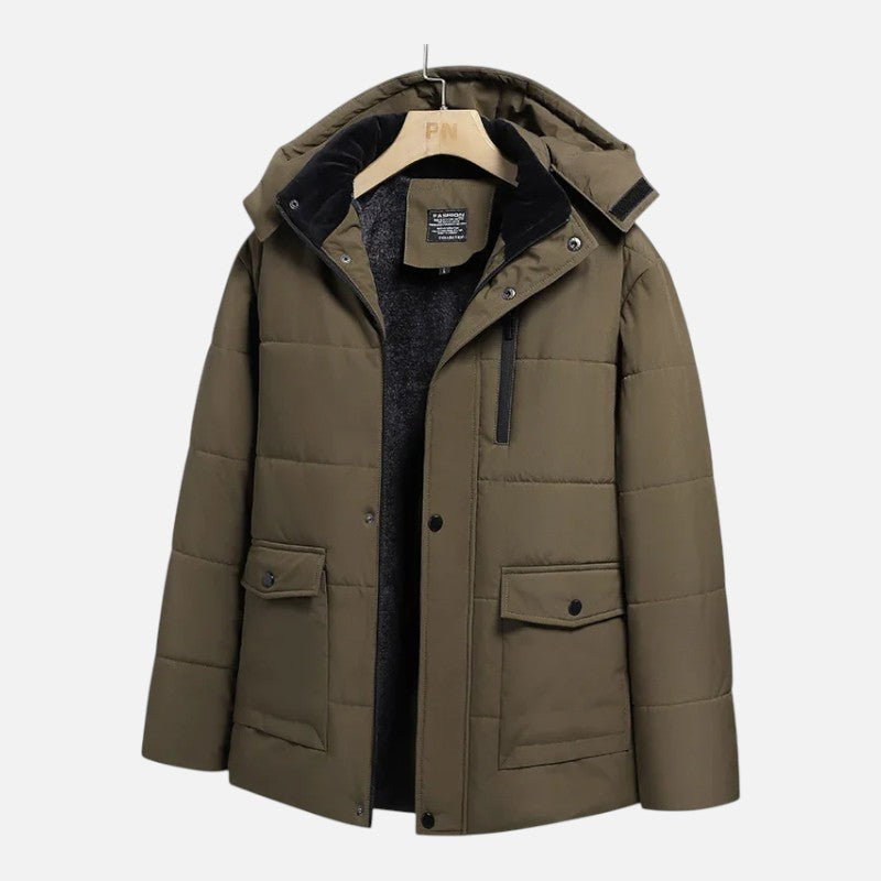 Ariste | Parka d'Hiver Doublée Cachemire