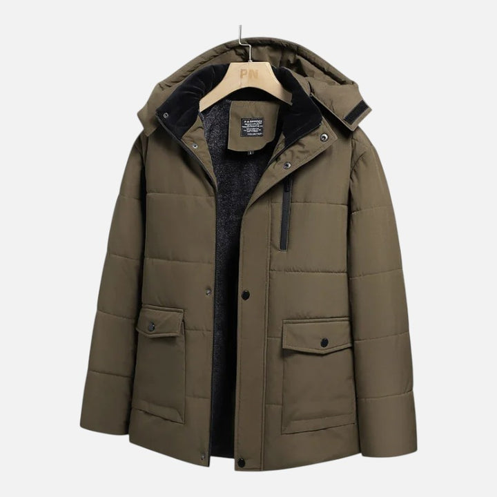 Ariste | Parka d'Hiver Doublée Cachemire