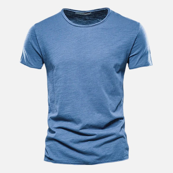 Ariste - Chemise décontractée à manches courtes en coton pour homme, douce et fine