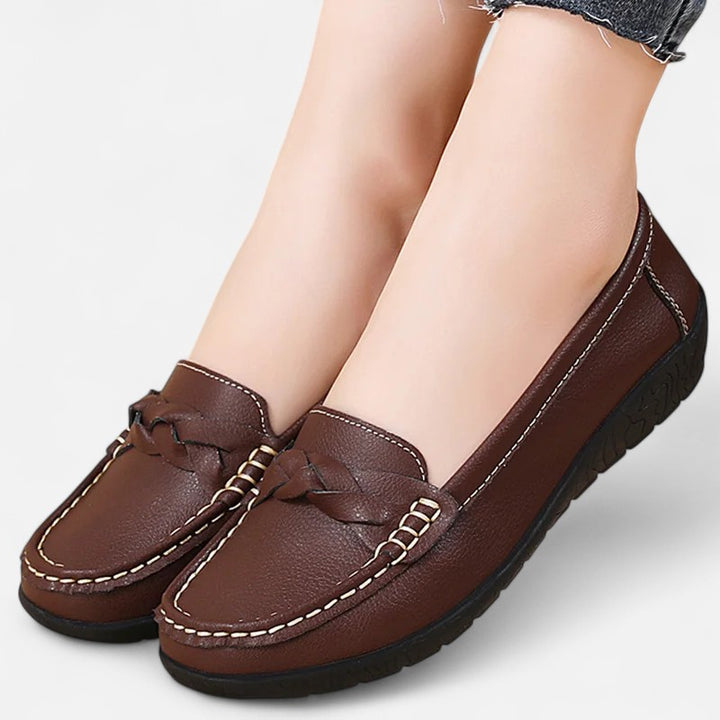 Ariste | Chaussures à enfiler en cuir souple pour femme