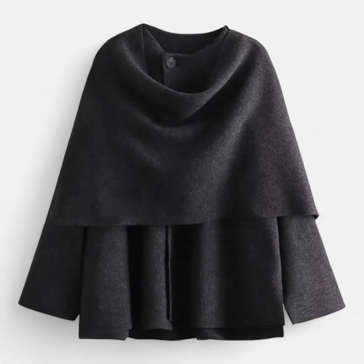 Ariste | Manteau d'hiver asymétrique en peluche pour femme