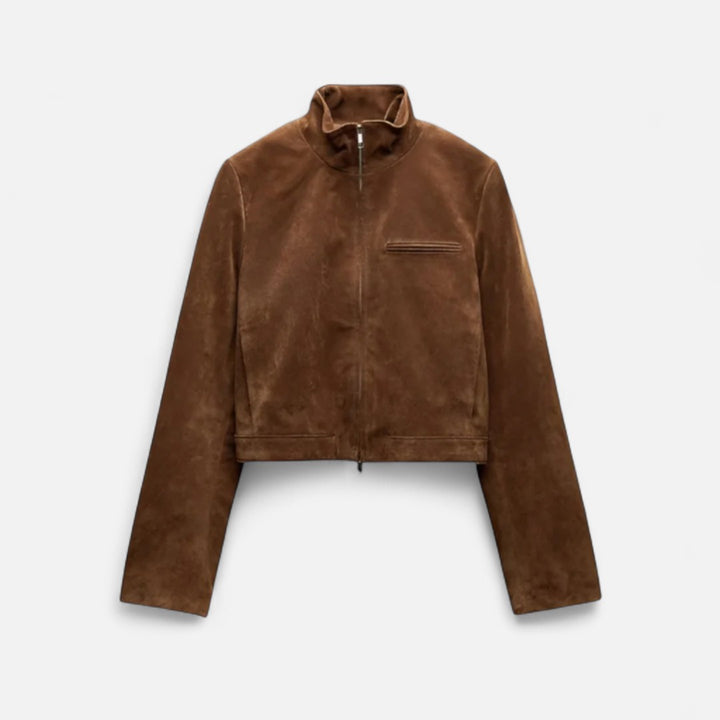 Ariste | Veste à col montant en daim