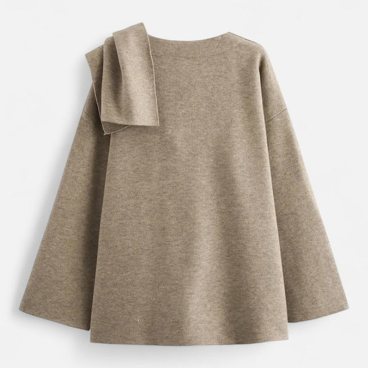 Ariste | Manteau d'hiver asymétrique en peluche pour femme