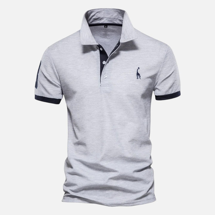 Ariste | Polo décontracté à manches courtes avec broderie de qualité pour homme