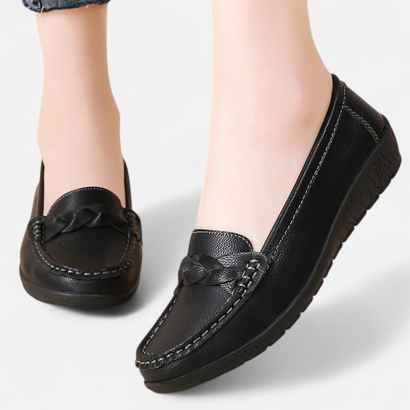 Ariste | Chaussures à enfiler en cuir souple pour femme