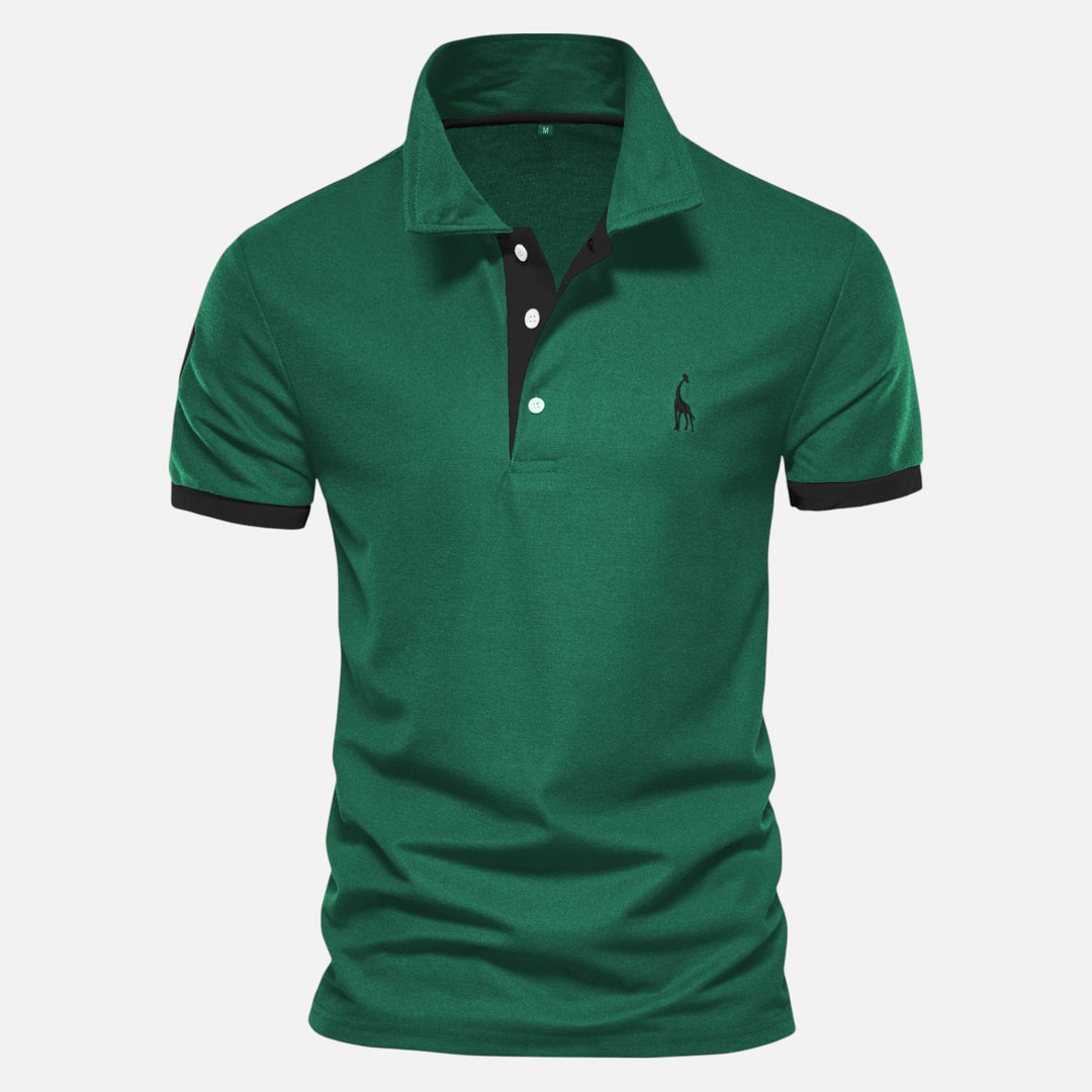 Ariste | Polo décontracté à manches courtes avec broderie de qualité pour homme