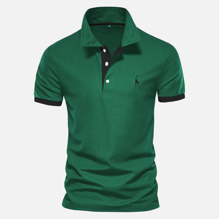 Ariste | Polo décontracté à manches courtes avec broderie de qualité pour homme