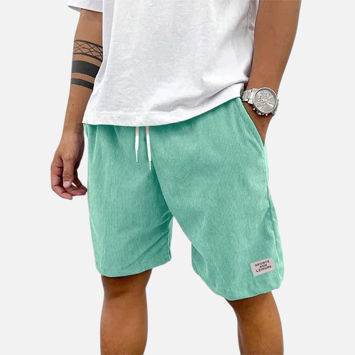 Ariste | Short décontracté en velours côtelé à taille élastique pour homme