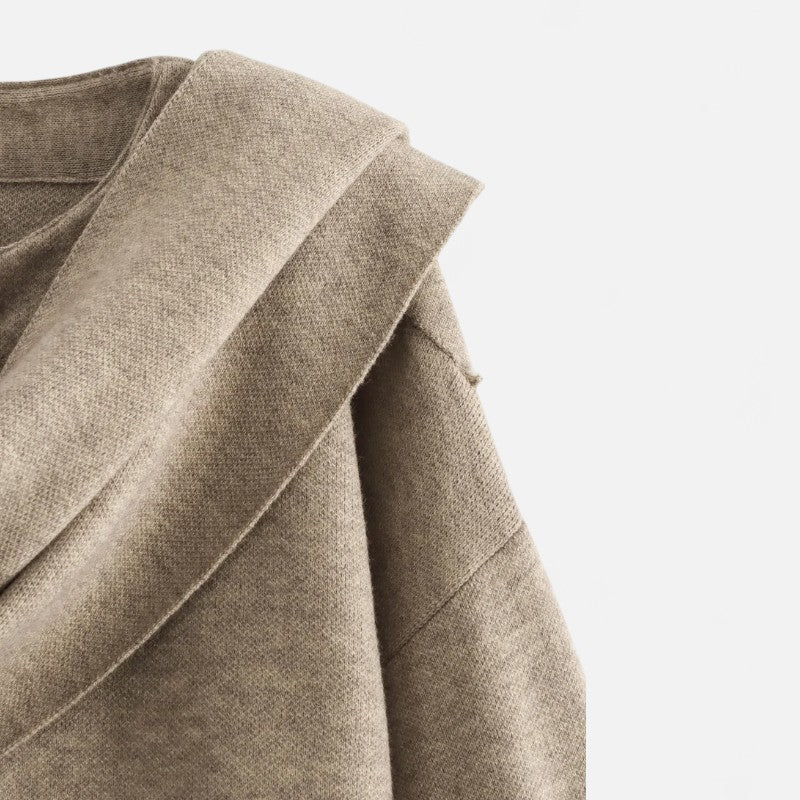 Ariste | Manteau d'hiver asymétrique en peluche pour femme