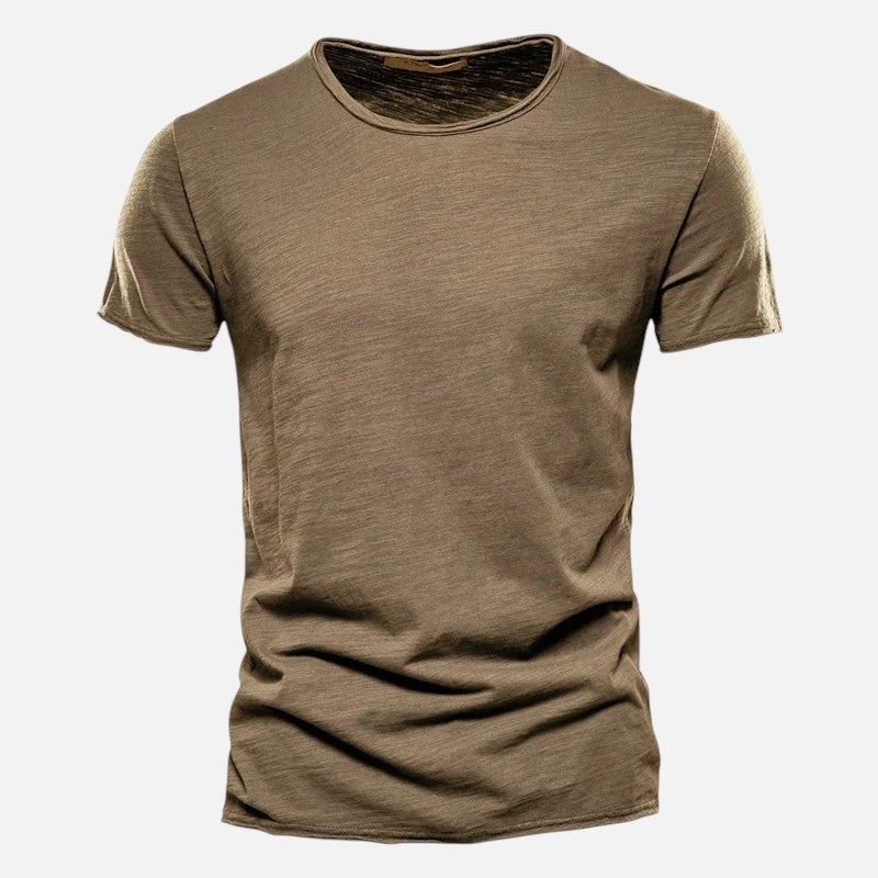 Ariste - Chemise décontractée à manches courtes en coton pour homme, douce et fine