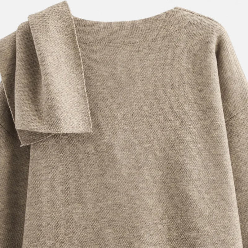 Ariste | Manteau d'hiver asymétrique en peluche pour femme