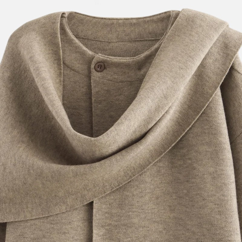Ariste | Manteau d'hiver asymétrique en peluche pour femme