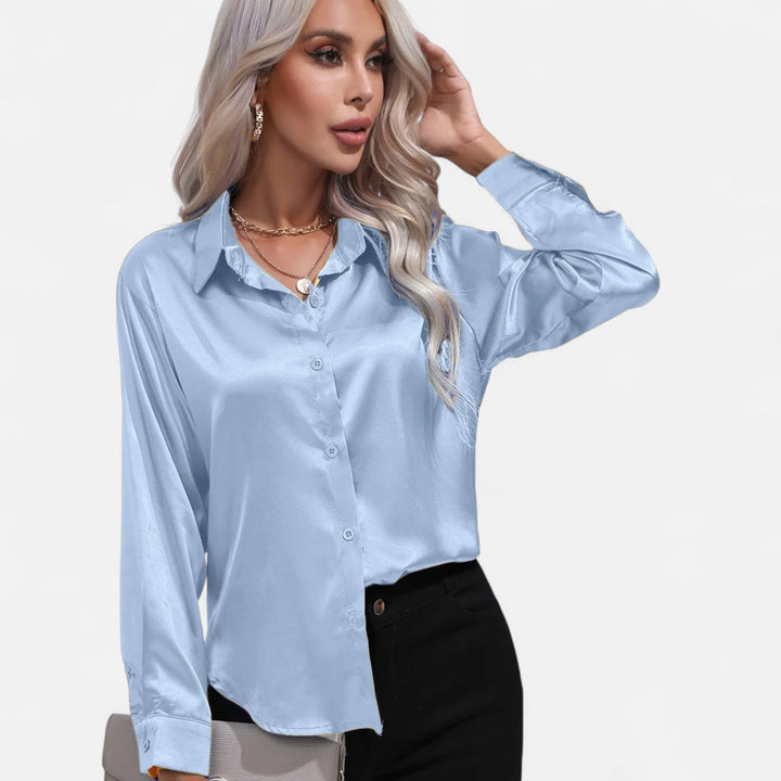 Ariste | Chemisier en satin élégant et décontracté pour femme