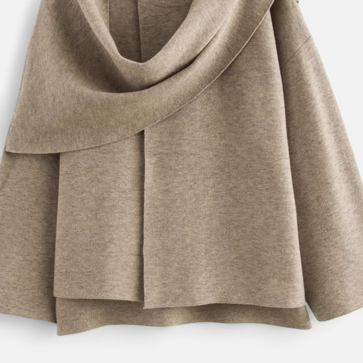 Ariste | Manteau d'hiver asymétrique en peluche pour femme