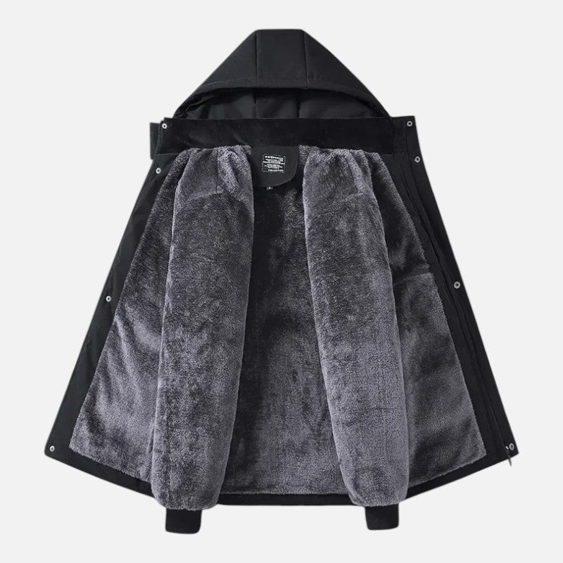 Ariste | Parka d'Hiver Doublée Cachemire