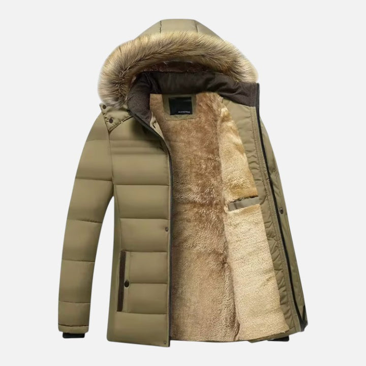 Ariste | Veste d'Hiver pour Homme en Coton Doublée Polaire
