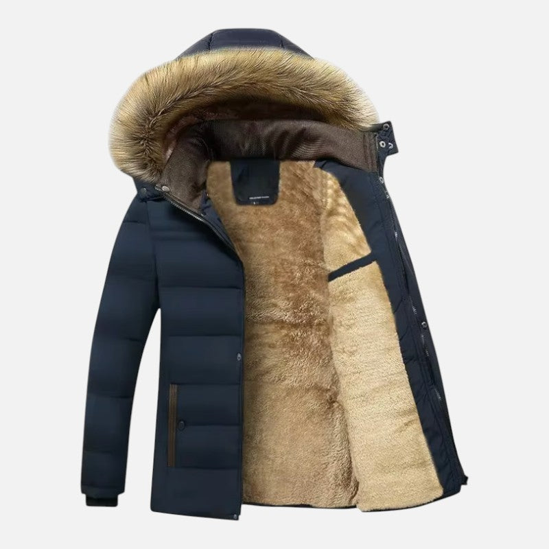 Ariste | Veste d'Hiver pour Homme en Coton Doublée Polaire