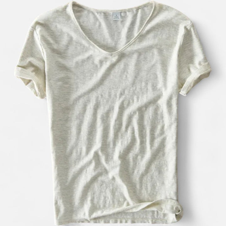 Ariste | T-shirt aéré en coton et lin
