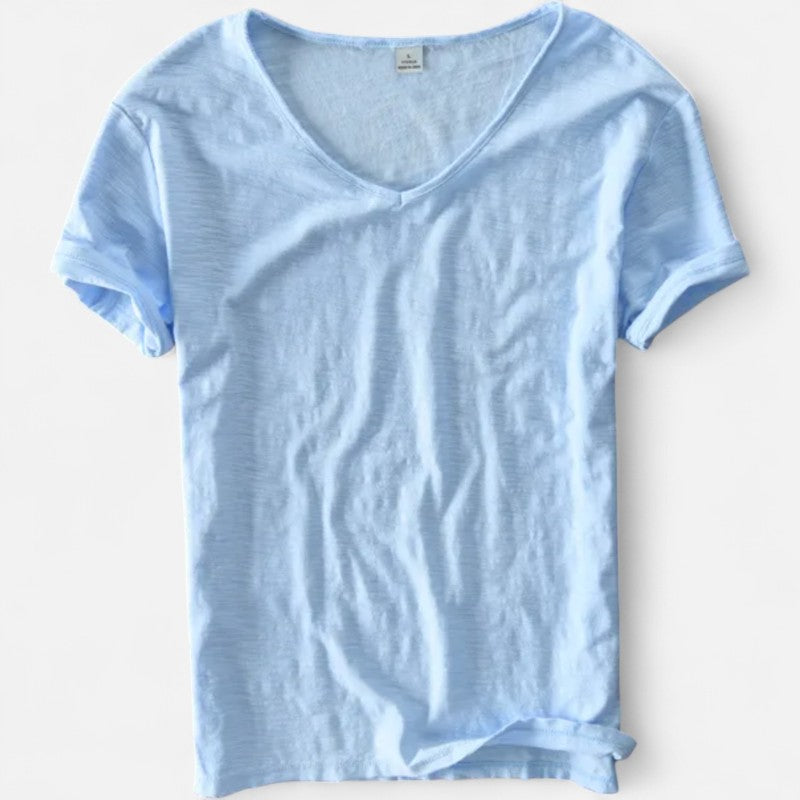 Ariste | T-shirt aéré en coton et lin
