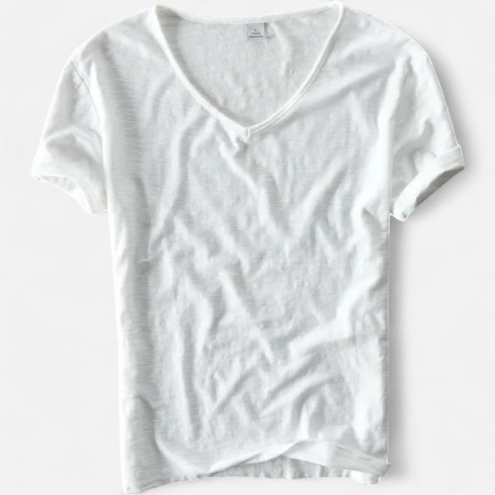 Ariste | T-shirt aéré en coton et lin