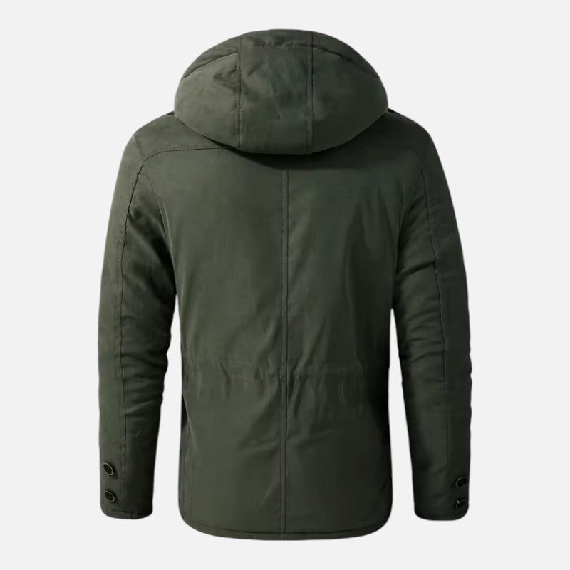Ariste | Parka à capuche doublée polaire pour homme