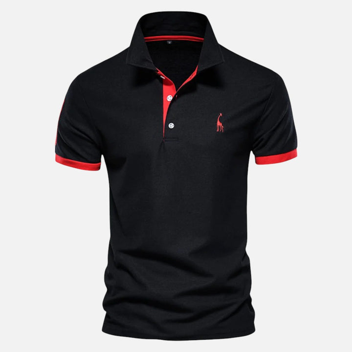 Ariste | Polo décontracté à manches courtes avec broderie de qualité pour homme